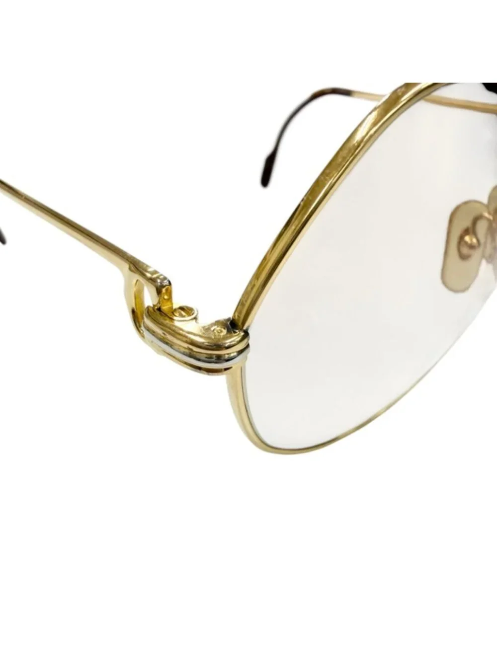 Cartier Vintage Vendome Teardrop Sunglasses Gold Bordeaux Eyewear
